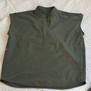 Figs Dark Green Tank Top